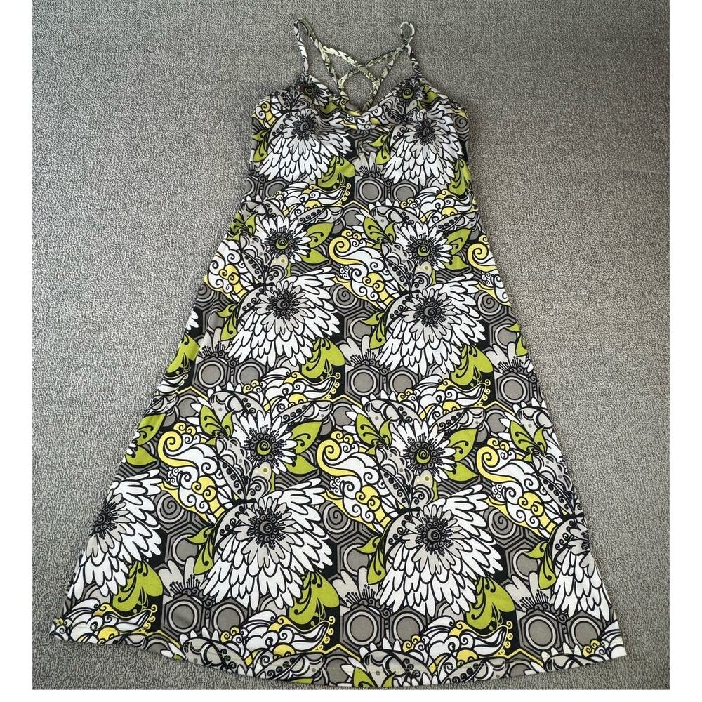 Prana Quinn Yoga Dress Mini Retro Floral Athleisure Active Size M